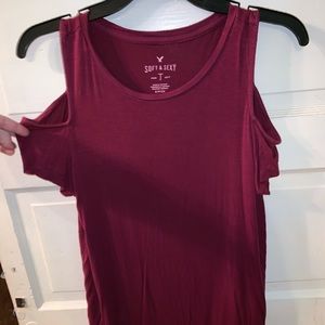 soft & sexy cold shoulder tshirt